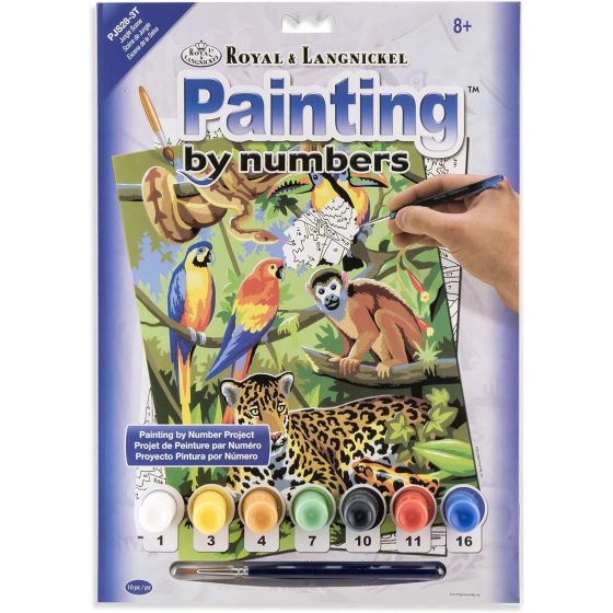 Royal Langnickel peinture à numéros - Scène de jungle