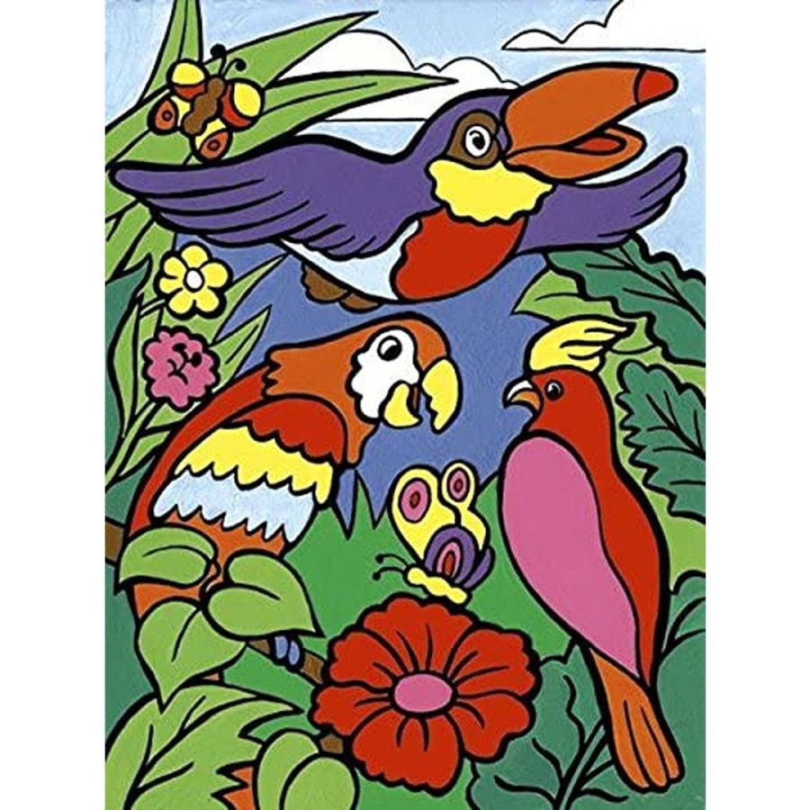 Royal Langnickel peinture à numéros - Oiseaux