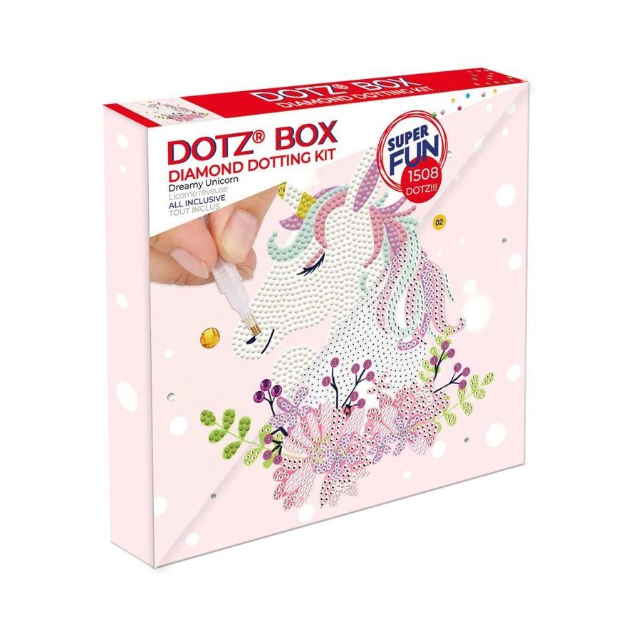Broderie Diamond Dotz - Licorne rêveuse - 22x22cm