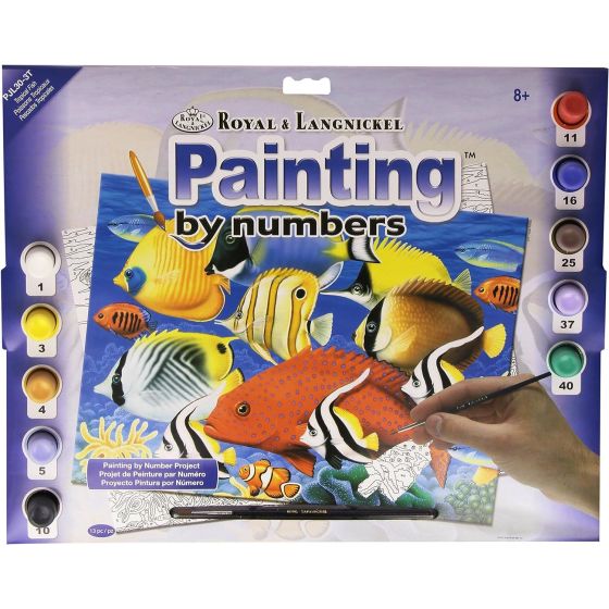 Royal Langnickel peinture à numéros  - Poissons tropicaux