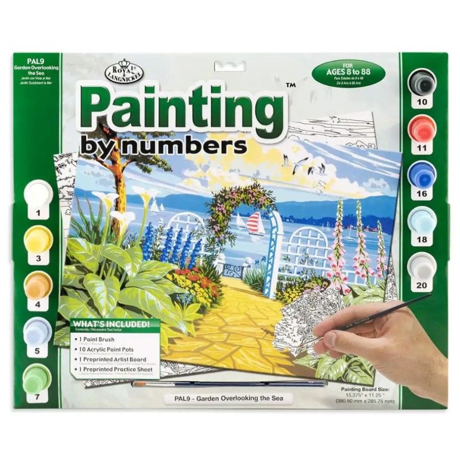 Royal Langnickel peinture à numéros  - Jardin sur la mer