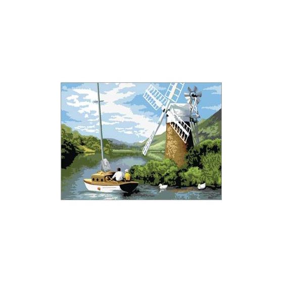 Royal Langnickel peinture à numéros  - Moulin sur la rivière