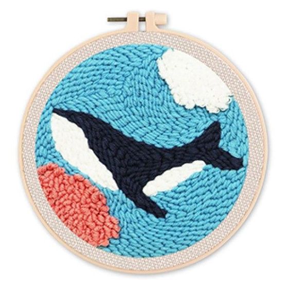Kit Punch Needle Orque dans la mer