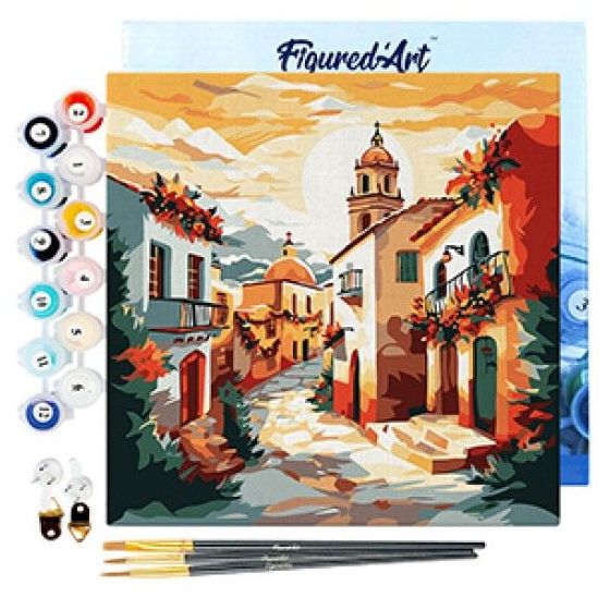 Peinture par Numéro 20x20 – Eglise de village