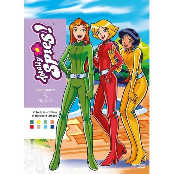 Coloriages Mystères Totally Spies MARABOUT | Art & Loisirs