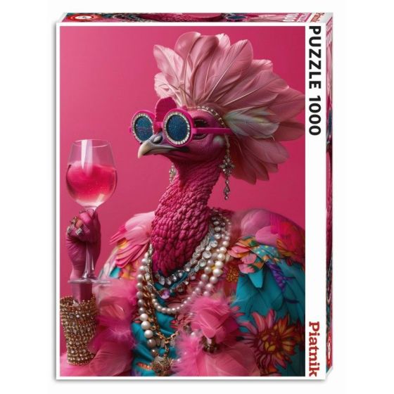Puzzle Piatnik - Flamant Rose - 1000 pièces