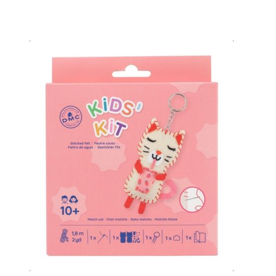 Kit feutrine Chat Matcha DMC