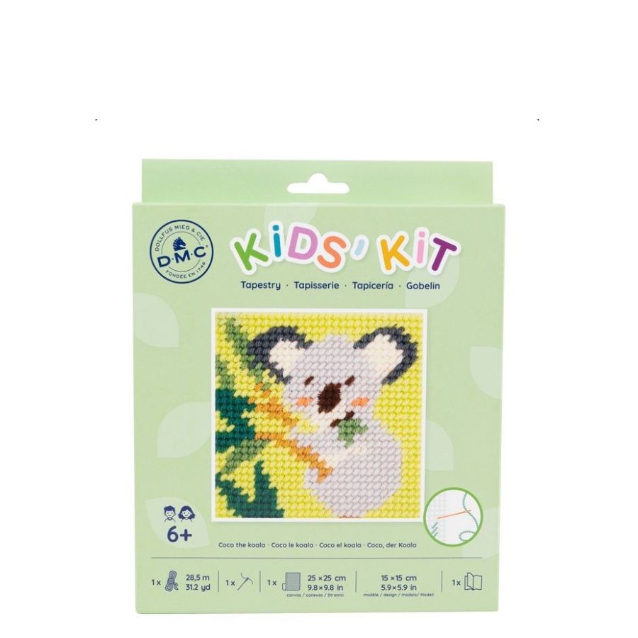 Kit tapisserie 15x15 cm Coco le Koala DMC