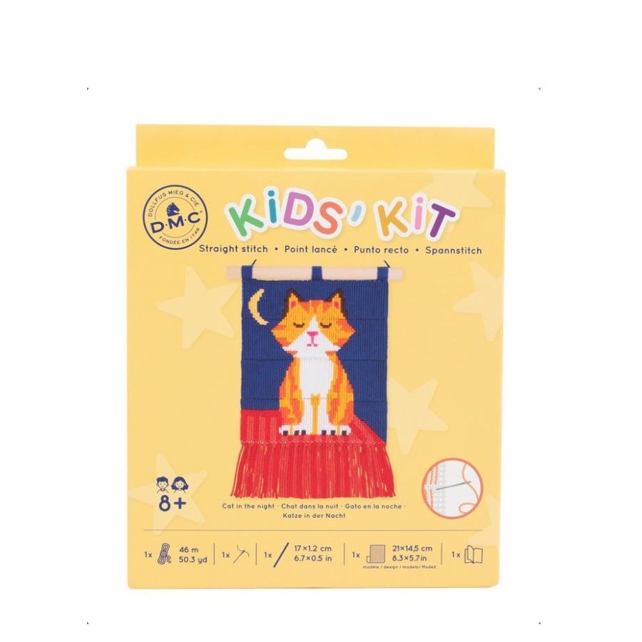 Kit point lancé Chat dans la nuit DMC