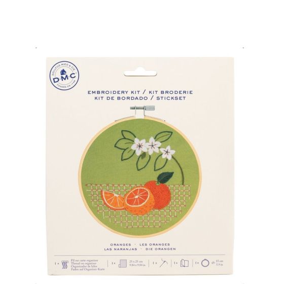Kit broderie Oranges DMC