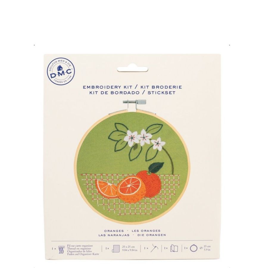 Kit broderie Oranges DMC