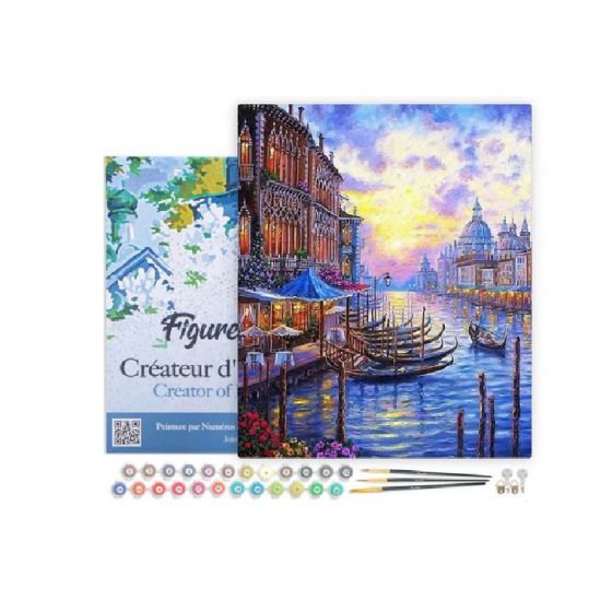 Peinture par Numéro 40x50 tendue sur châssis – Le Grand Canal de Venise