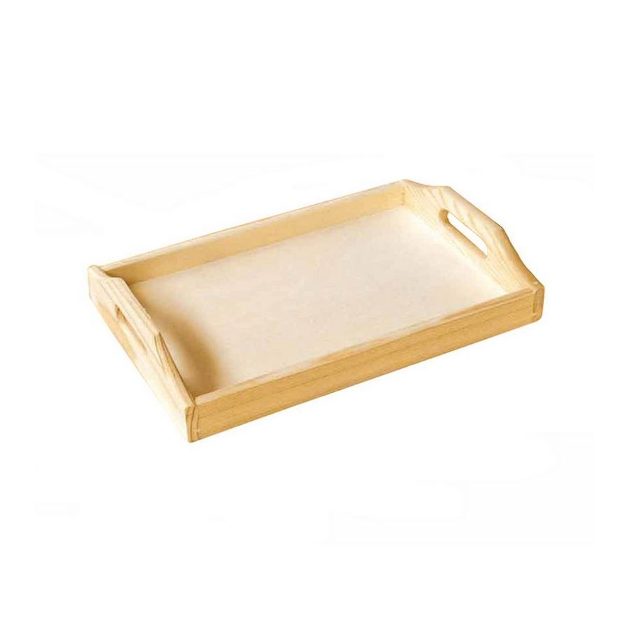 Plateau bois avec anses 20x30 cm