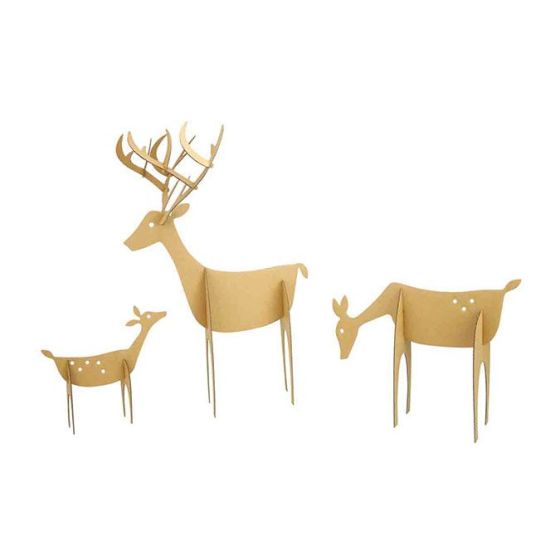 Cerfs à assembler en carton - CTOP