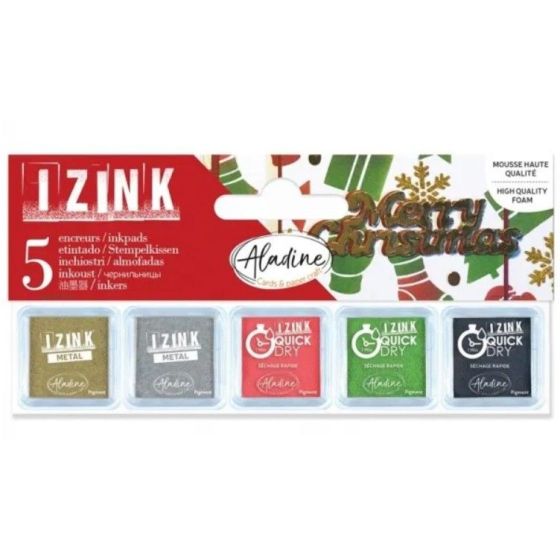 Set de 5 encreurs Noël - Aladine