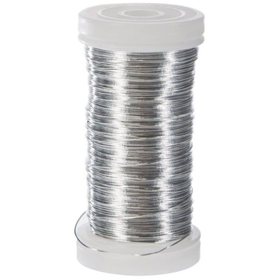 Fil métallique argenté 30 m diam. 0.3mm - Graine Creative
