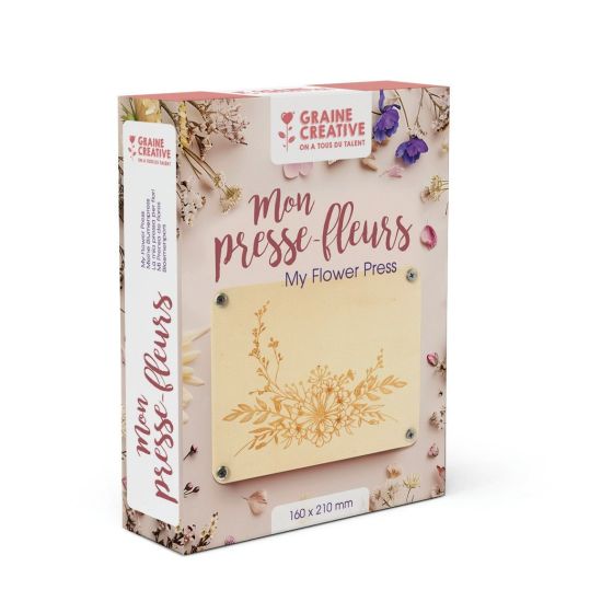 Presse fleurs bois 160x210 mm  - Graine Créative