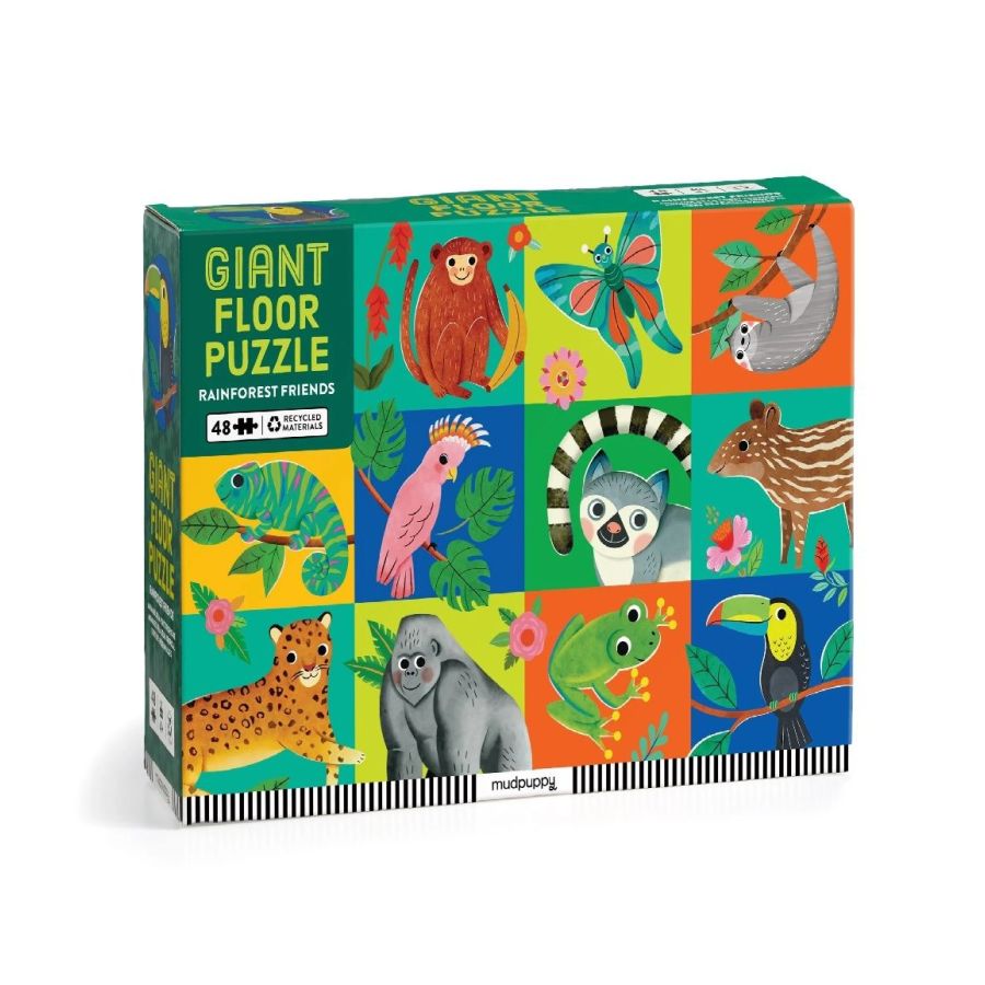 Puzzle de 48 pièces « Amis de la forêt tropicale » : Mudpuppy