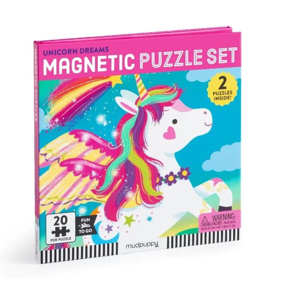 Mudpuppy « Rêves de la Licorne ! » – Puzzles magnétiques 2 en 1 - 20 pièces