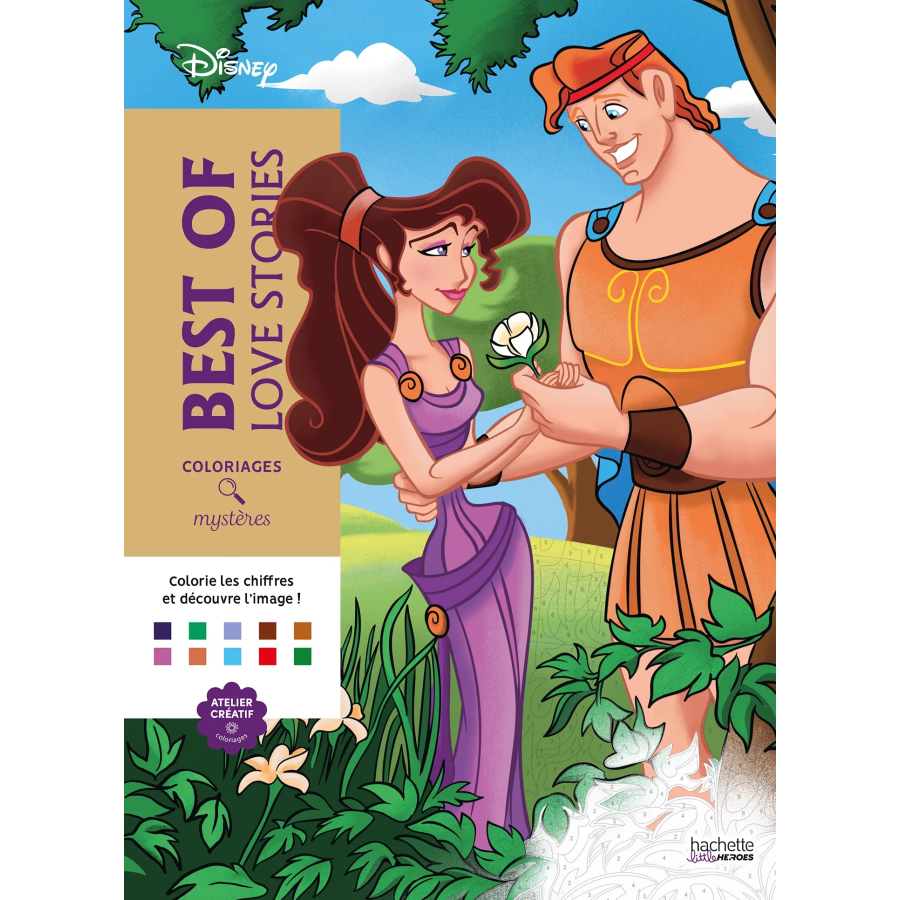 Coloriages mystères Disney - Best of loves stories