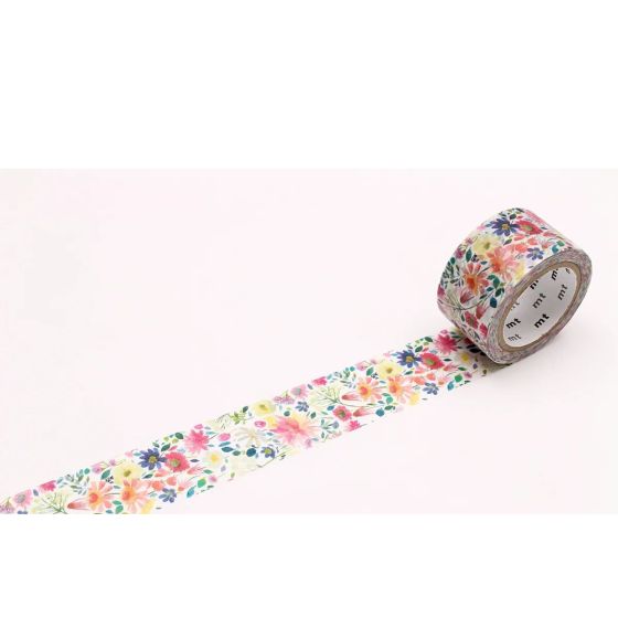 Masking Tape MT BlueBelleGray Zinnia 2,4 cm x 7 m