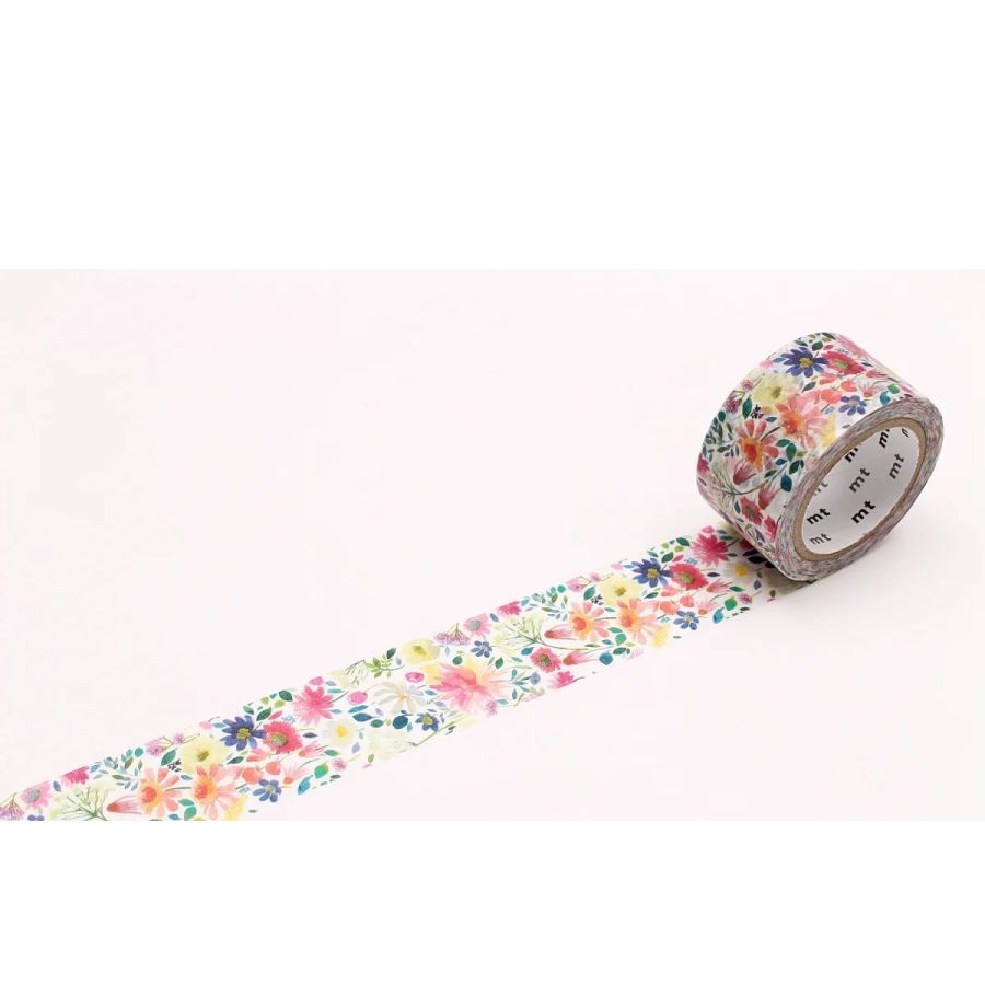 Masking Tape MT BlueBelleGray Zinnia 2,4 cm x 7 m
