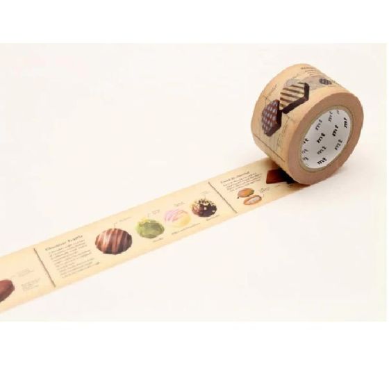 Masking Tape MT EX Motif recette chocolat 30 mm x 7 m