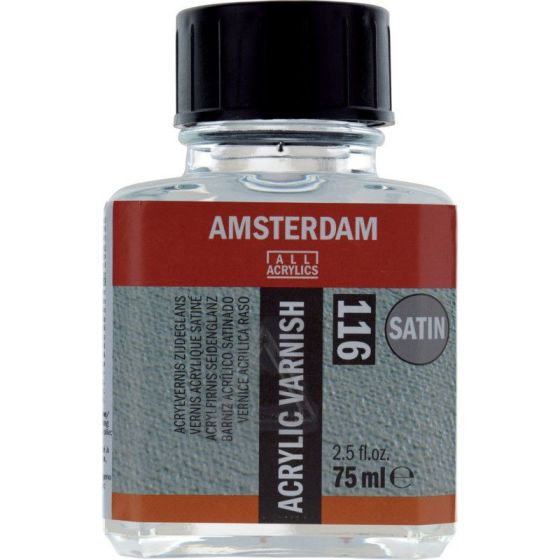 Vernis acrylique - Satiné - Transparent - Amsterdam - 75ml