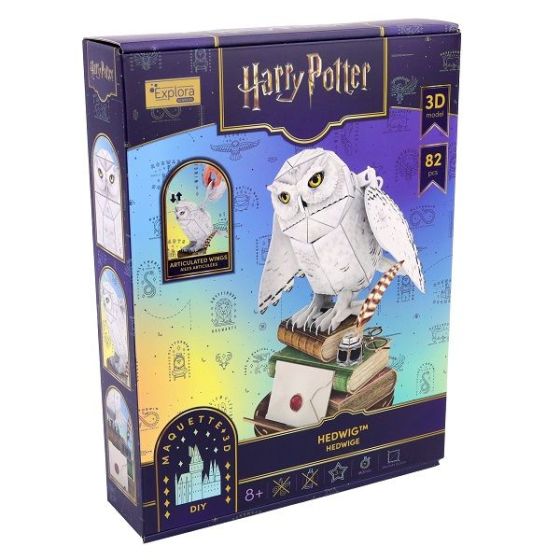 Maquette 3d - Hedwige - 82 pieces - HARRY POTTER