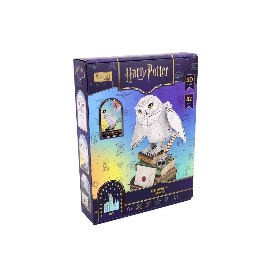 Maquette 3d - Hedwige - 82 pieces - HARRY POTTER
