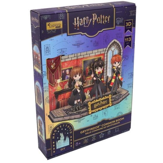 Maquette 3d - Salle commune de Gryffondor - 113 pieces - HARRY POTTER
