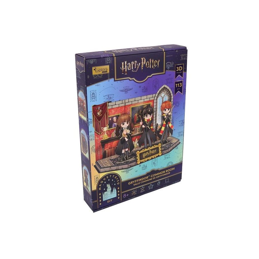 Maquette 3d - Salle commune de Gryffondor - 113 pieces - HARRY POTTER