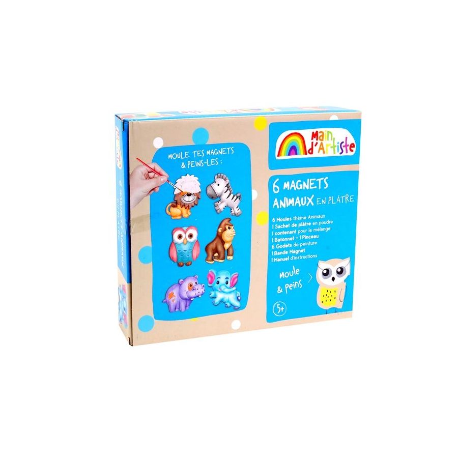 Boite kit animaux platre + moules+ animaux -  MGM
