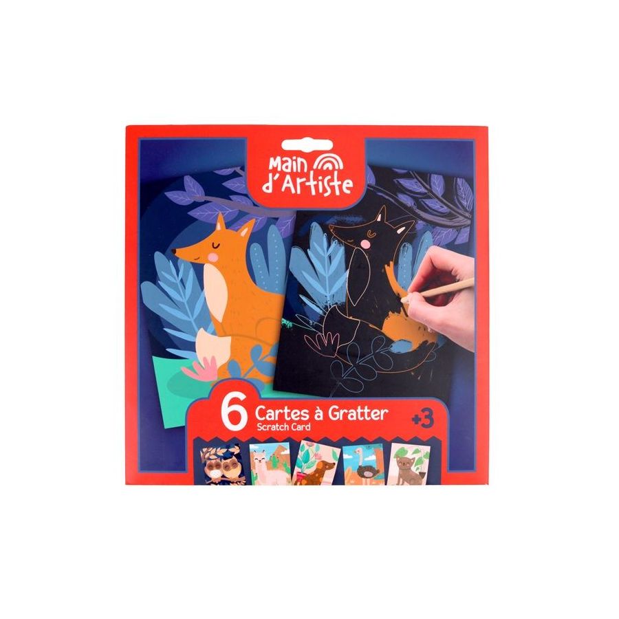 Kit scratch Art - 6 Planches à gratter -  MGM