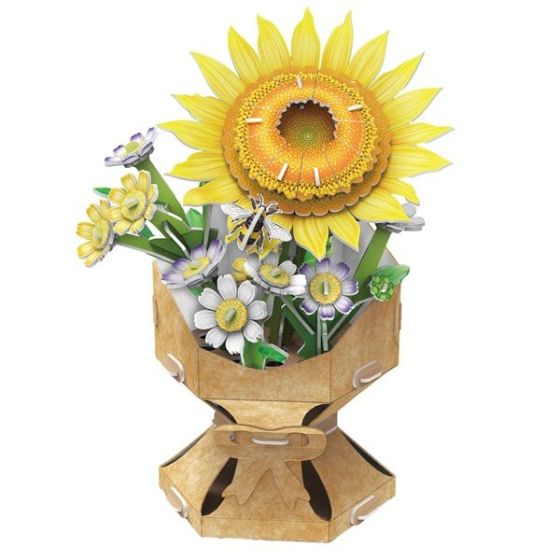 Maquette Bois 3D Tournesol MGM - Kit 102 Pièces | Art & Loisirs