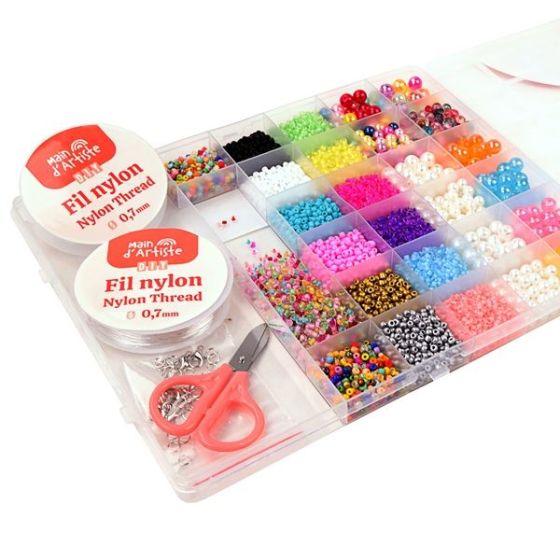 Boîte 4900 Perles MGM : Création Bijoux Nacrés | Art & Loisirs