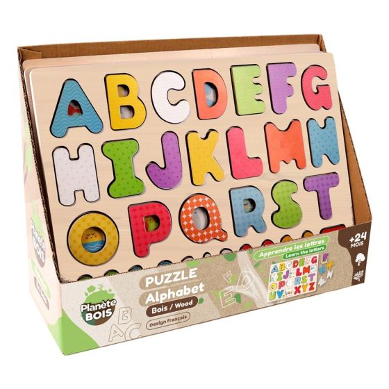 Puzzle bois - Alphabet - 30x22.5 cm  - MGM