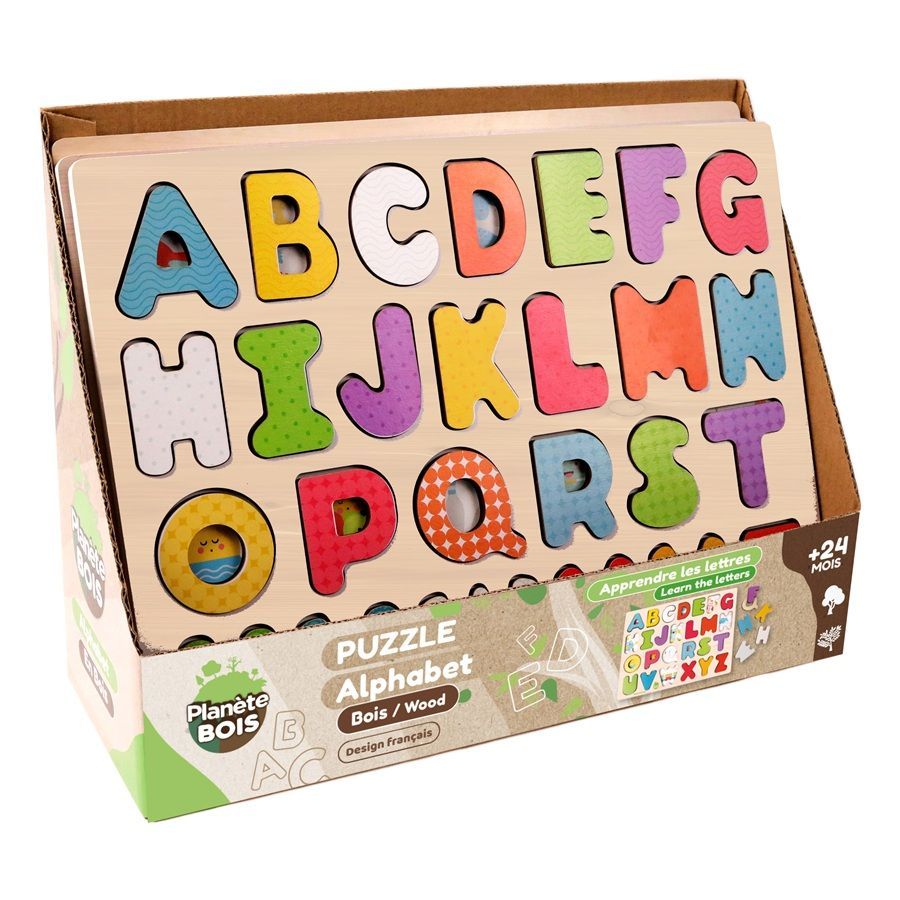 Puzzle bois - Alphabet - 30x22.5 cm  - MGM