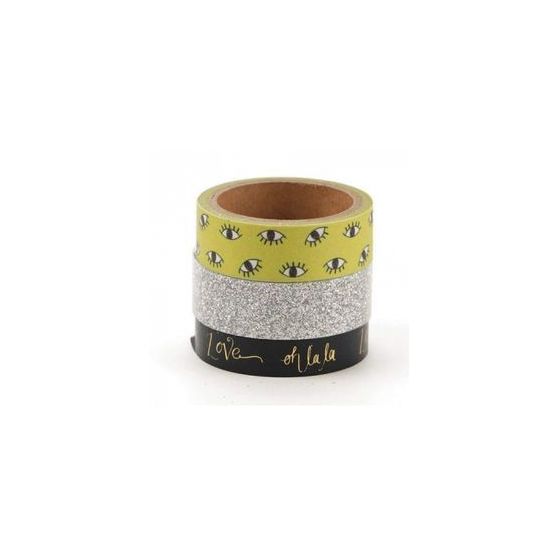 Set 3 Masking Tape Bling Yeux GRAINE CREATIVE | Art & Loisirs