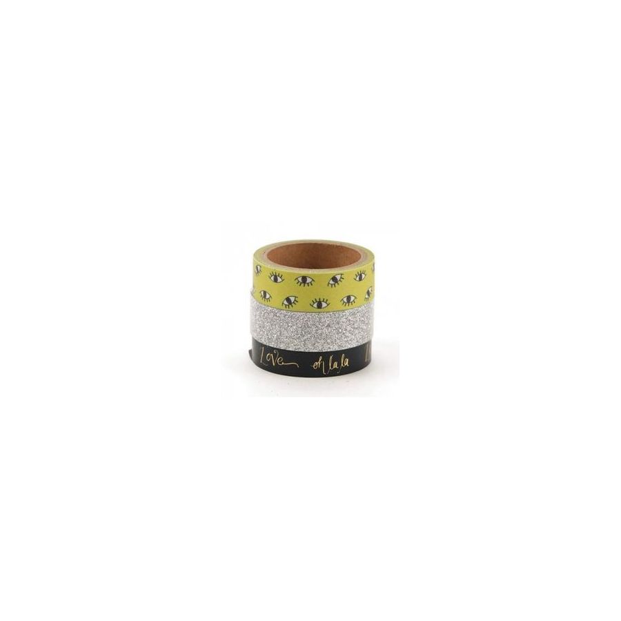 Set 3 Masking Tape Bling Yeux GRAINE CREATIVE | Art & Loisirs