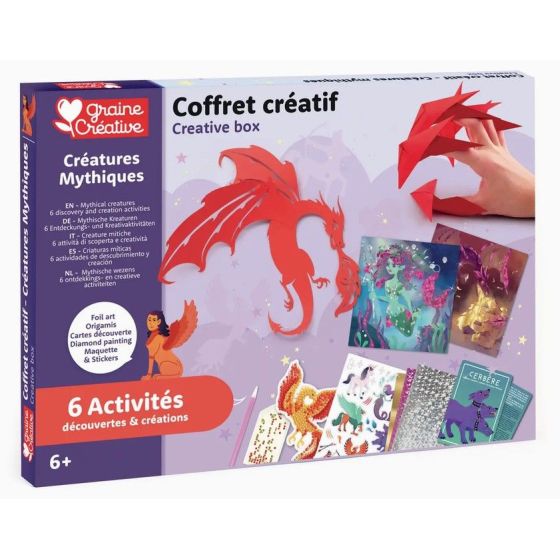 Coffret créatif 6 activités - Créatures mythiques