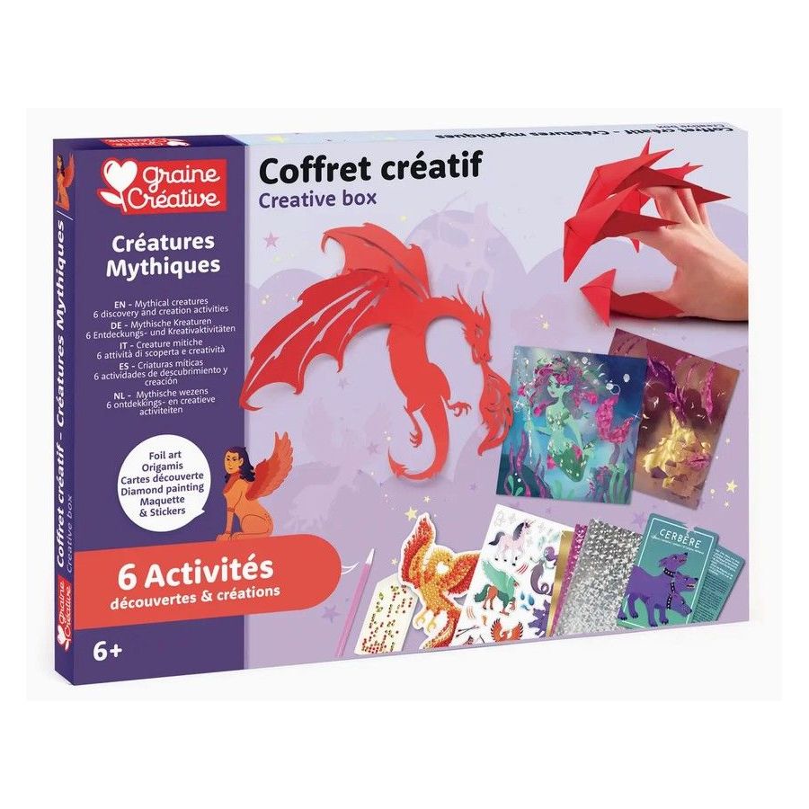 Coffret créatif 6 activités - Créatures mythiques