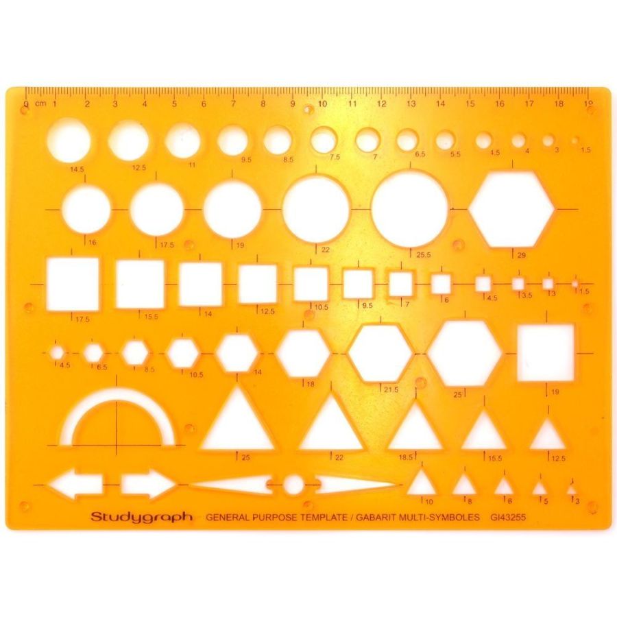 Gabarit multi-symboles STUDYGRAPH OZ | Art & Loisirs