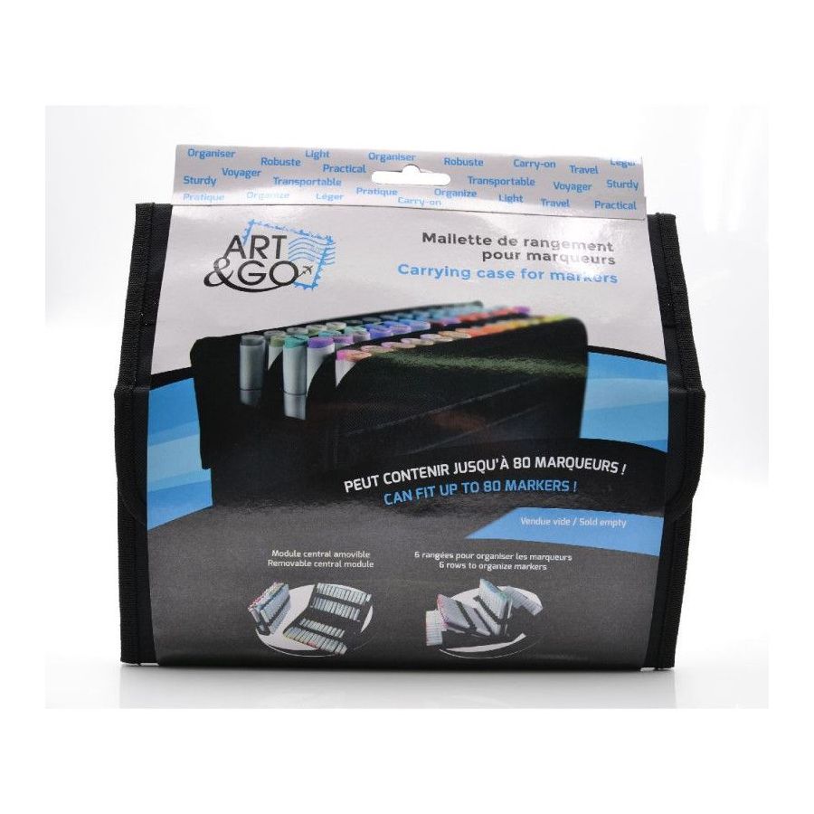 Malette Rangement Marqueurs Art & Go OZ | Art & Loisirs