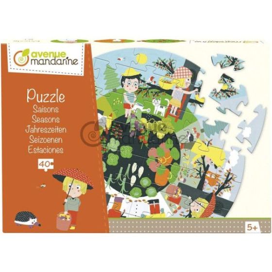 Puzzle Éducatif CLAIREFONTAINE Les Saisons 40 | Art & Loisirs