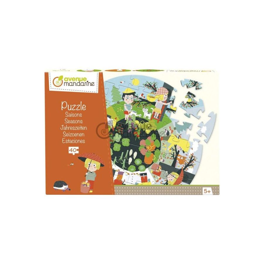 Puzzle Éducatif CLAIREFONTAINE Les Saisons 40 | Art & Loisirs