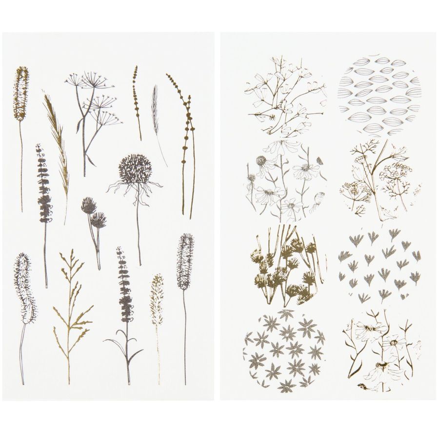 Autocollants Washi In the Meadow Noir/Or - RICO | Art & Loisirs