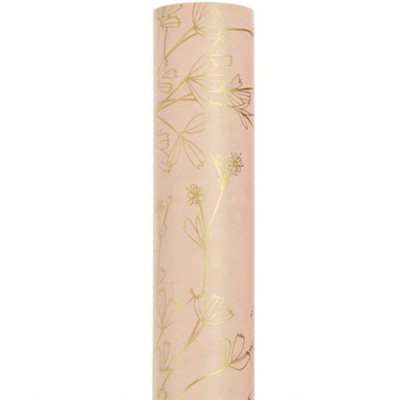 RICO DESIGN : Rouleau Papier de Soie Fleurs Or | Art & Loisirs