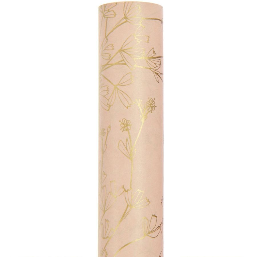 RICO DESIGN : Rouleau Papier de Soie Fleurs Or | Art & Loisirs