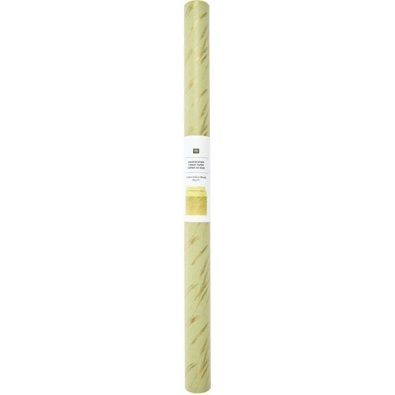Rouleau Papier de Soie Herbes Or - RICO DESIGN | Art & Loisirs